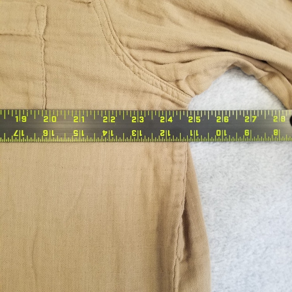 Free People CP Shades Shirt Womens M Brown Marella Button Down Dress Made in USA - Picture 8 of 13